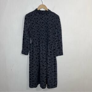 Joli Boutique Gray Black Floral Girls Dress Size Medium